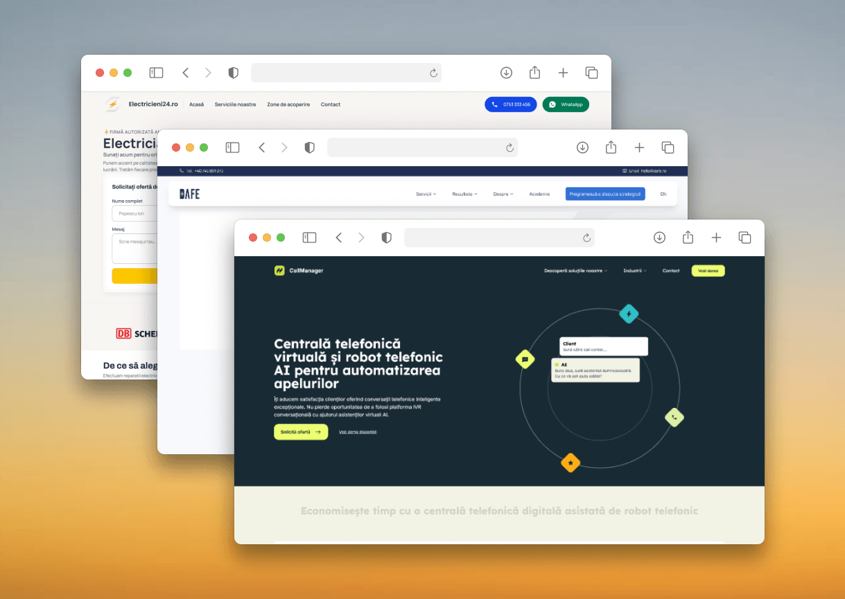 Realizare website